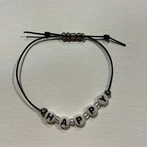 Letter Bracelet HAPPY Bead Pattern